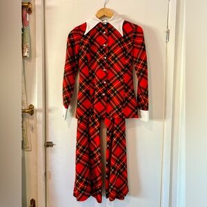 1960s DaffaDownDilly Plaid Set